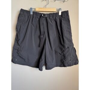 Columbia Mens Cargo Hybrid Water Shorts Nylon Belted XXL Hiking‎ Swim Outdoor